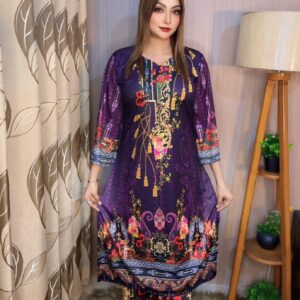 🌸Mehjabeen Silk Touch – 2 Piece Summer Collection(Salwar & Kameez)