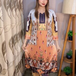🌸 Layla Breeze – Pakistani Inspired 2 Piece Silk Set (Salwar & kameez)