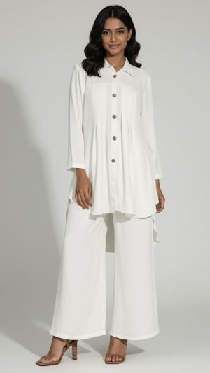 Classic White Contemporary Co-Ord